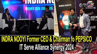 INDRA NOOYI Former CEO amp Chairman fo PEPSICO at IT Serve Alliance Synergy 2024 Conference [upl. by Aria]