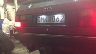 Exhaust sound Audi 100 10v turbo quattro [upl. by Heringer]