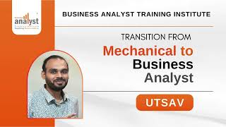 Business Analyst Training Institute  Utsav  Student Review [upl. by Yrakcaz988]