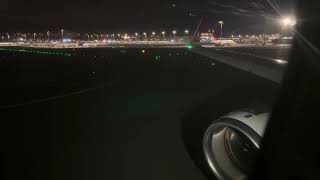 4K FULL POWER amp SHORT RUN Turkish Airlines A321200 Night Pushback Taxi amp Takeoff in Istanbul [upl. by Arob]