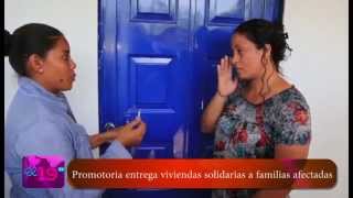 Promotoria entrega viviendas solidarias a familias afectadas [upl. by Olnee]