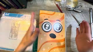 Turning A Cereal Box Into A BinderFolder  Recycled Crafting [upl. by Benedicto]