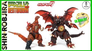 Super7 Toho Ultimates 1200°C Godzilla amp Destoroyah  Double Review [upl. by Kilmarx]