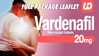 VARDENAFIL 20 mg  Full package leaflet how to use dose warnings side effects [upl. by Amos121]