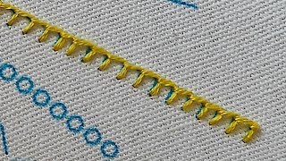 Tutorial The buttonhole stitch 🪡 [upl. by Ignatius]