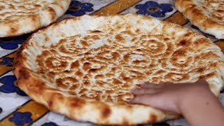 How to make Uyghur Bread quotnanquot or 馕 in Xinjiang China [upl. by Sartin131]