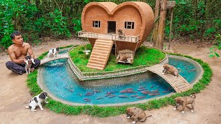 Build Playground around Valentines Day Dog House for Rescued Puppies [upl. by Schuler]