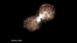 See the massive star Eta Carinae in amazing 3D visualizations [upl. by Ettevol]