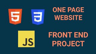 How to code a One Page Website  HTML CSS and JavaScript Tutorial  Front End Project [upl. by Amairam528]