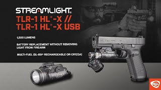 Streamlight TLR1 HL®X 1500Lumen MultiFuel Weapon Light [upl. by Anivol]