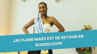 Jalylane Maës 3e Dauphine Miss France 2024 est de retour en Guadeloupe [upl. by Dannie]