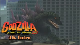 Godzilla Destroy All Monsters Melee 4K Upscaled Intro [upl. by Ricard]