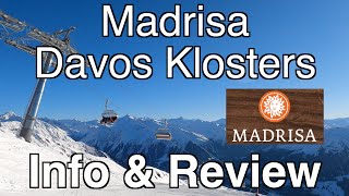 Davos Klosters Madrisa Ski Resort Review amp Information Switzerland 4K [upl. by Ardnekal]