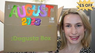 Degustabox UK Unboxing August 2023 [upl. by Nelaf836]