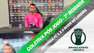 Coletiva pós jogo Dheimison e Jorge Castilho  Maringá FC 1 x 0 Inter de Limeira  7ª Rodada Série D [upl. by Gayler]