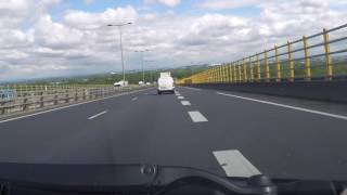 France by Autoroute  Lyon  A46A42N346 junction southbound [upl. by Fayola]