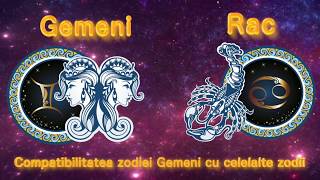 Compatibilitatea Zodiei Gemeni cu Celelalte Zodii Zodiac European [upl. by Raffarty876]