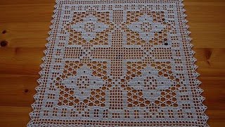 cuadros tejidos a crochet para manteles y caminos de mesa [upl. by Jeniffer614]