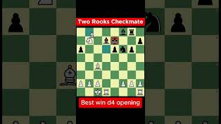 Checkmate with Two Rooks  My best d4 Game  chess [upl. by Girard]