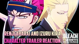 TrevorP1ayz Reaction Bleach Rebirth of Souls  quotRenji Abarai amp Izuru Kiraquot Character Trailer [upl. by Melburn]