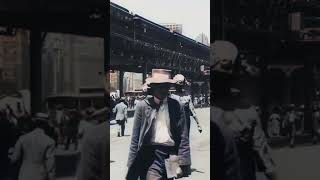 Restored footage of New York City in 1911  A busy street in New York City [upl. by Rapsac]