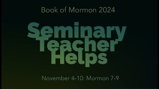 Seminary Teacher Helps  Mormon 79 [upl. by Tnecnivleahcim646]