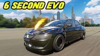 Launching 2500HP Drag Mitsubishi EVO  Motion Chair  Assetto Corsa Driving Mod [upl. by Adnaloy]