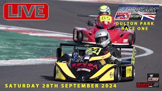 British Superkarts RACE ONE Live  Oulton Park  28th Sept 2024 [upl. by Laon144]