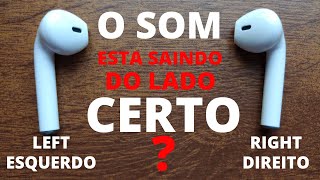 Teste fone de ouvido lados esquerdo e direito para Fone Bluetooth ou de fio e caixas de som [upl. by Saum]