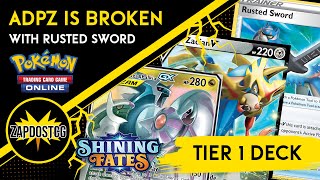 ADP Zacian Deck is even more BROKEN on PTCGO With RUSTED SWORD Pokemon TCG [upl. by Ainsworth]