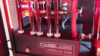 Caselabs Merlin SM8 Watercooled and Modified Chassis by PPCS [upl. by Ydderf]