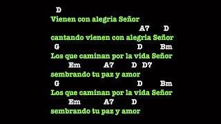 Vienen Con Alegria Señor  canto de entrada [upl. by Eras]