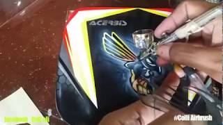 Belajar Airbrush Sederhana [upl. by Aikaz]