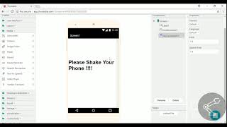 Thunkable Tutorial 8 Use accelerometer component  android application without coding  In Hindi [upl. by Ecyle]