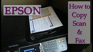 Discover How To Fax Copy amp Scan On An Epson Printer  Simple amp Easy [upl. by Tonina728]