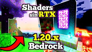 🔴 Top 3 SHADERS REALISTAS para Minecraft PE 120X  Los NUEVOS Shaders de Minecraft para BEDROCK [upl. by Nishi]