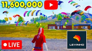 🔴Levinho 11600000 SUBSCRIBERS PUBG MOBILE🔴 [upl. by Geller846]