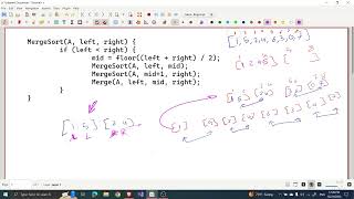 Algorithms  Merge Sorting algorithm [upl. by Acinorev416]