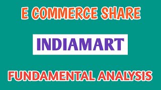 INDIAMART FUNDAMENTAL ANALYSIS●INDIAMART●FUNDAMENTAL ANALYSIS  STOCK MARKET PLANNER [upl. by Ddet]