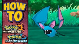 HOW TO GET Zubat in Pokemon Ultra Sun and Moon [upl. by Erlond]