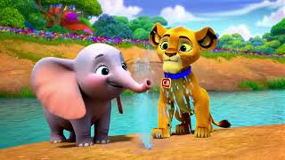 காட்டின் ராஜாவாம் சிங்கம் பாடல்  Lion songs for kids in tamil  New cartoon songs [upl. by Nnylarej]