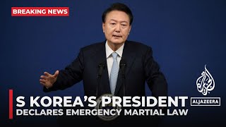 South Korea’s president declares emergency martial law [upl. by Anole442]