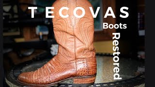 TECOVAS BOOTS  REPLACED THE SOLES AND HEELS [upl. by Ebag]