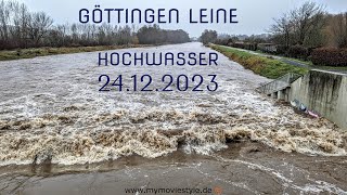 GÖTTINGEN LEINE HOCHWASSER 24122023 [upl. by Annairoc]