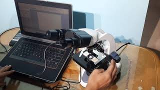 Binocular Microscope with USB Digital Camera [upl. by Ahsatal]