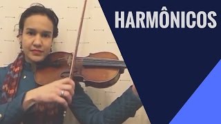 COMO FAZER HARMÔNICOS NO VIOLINO  Aulas de Violino para Iniciantes [upl. by Yelram]