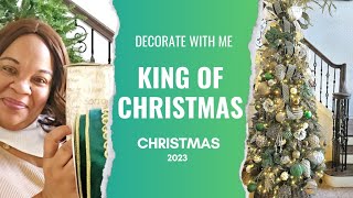 NEW Decorate with Me My King of Christmas 🎄 Christmas Tree in my Living Room 2023 [upl. by Aible940]