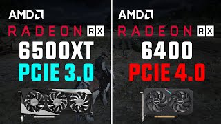 RX 6500 XT PCIE 30 vs RX 6400 PCIE 40 Test in 8 Games [upl. by Urial]