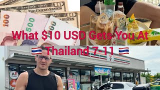 Life in Thailand  What 10 USD gets you at 711 It’s shocking 🤯 [upl. by Gelasias]