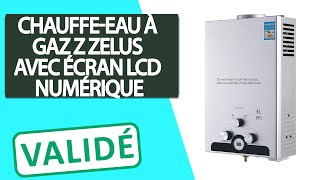 Avis Chauffeeau à gaz propane avec écran numérique LCD Z Zelus [upl. by Hairahs]